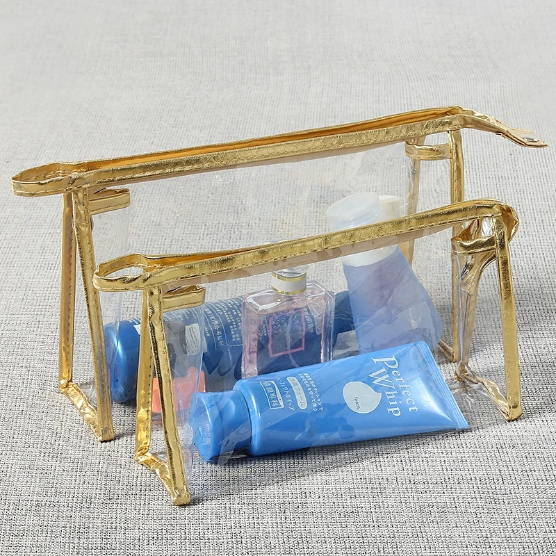 

Transparent Clear PVC Makeup Cosmetic Bag Waterproof Make Up Organizer Storage Wash Clear Travel Bag Women