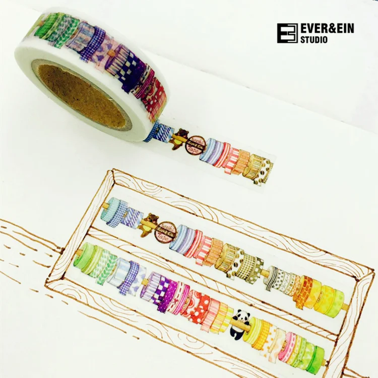 10pcs/lot DIY Cartoon Paper Washi Masking Tapes More Tapes Design