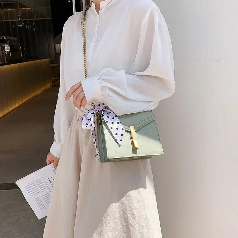 

Luxury Brand Women Chain Bag Casual Small Messenger Bag for Girls PU Leather Ladies Shoulder Bag New Simple Crossbody Bag