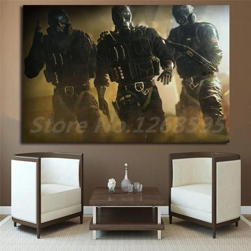

Tom Clancy's Rainbow Six Siege Soldiers Mercenary HD Wallpapers Art Canvas Poster Painting Wall Picture Print Home Bedroom Decor