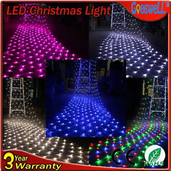 Venta al por mayor LED luces de red decoración de la boda luces de la secuencia 1.5 * 1.5 96 leds 220 V enchufe de la ue 8 pantallas cortina