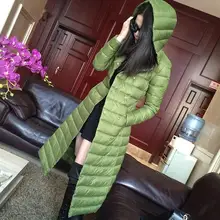 Размера плюс 3XL! Новинка, зимнее теплое пальто для женщин, приталенная куртка на утином пуху, длинная пуховая парка, повседневная верхняя одежда, парки с капюшоном