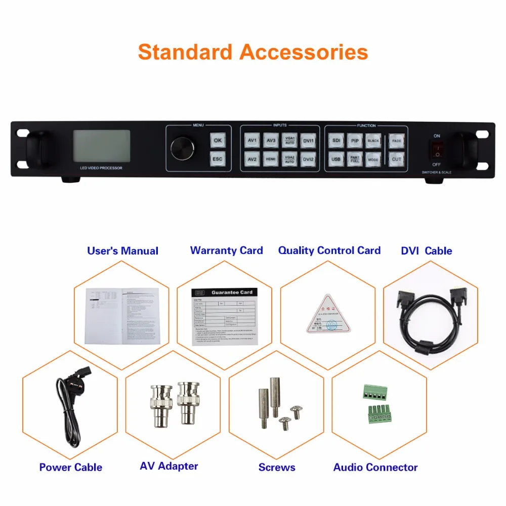 Amooonsky AMS-LVP815 led video processor for led video wall like vdwall lvp615 Novastar vx4 led video processor factory price