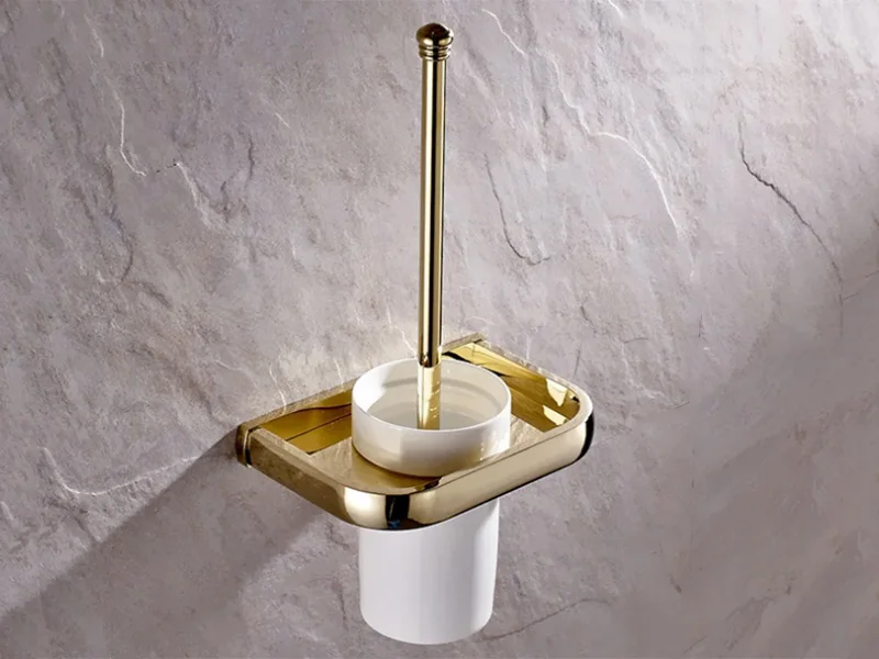 Золото аксессуары для ванной набор Античная туалетная бумага полотенца корзина Роскошные WC кисточки держатели керамика подстаканник настенный мыло блюдо