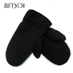 BFDADI/2019 Новый мужской хлопчатобумажные перчатки без пальцев зимние теплые высококачественные перчатки двухслойная хлопчатобумажная
