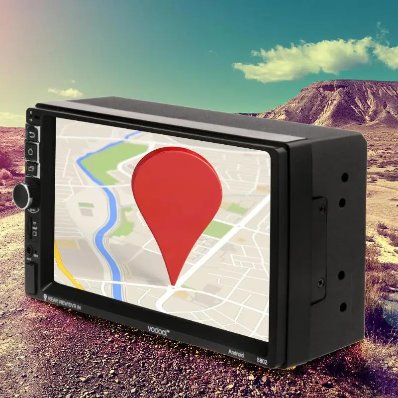 Perfect VODOOL 2 Din Android 7.1 Quad-core Car Stereo Player Multimedia Video MP5 Player 3G 4G WiFi GPS Navigation Audio Player+ Camera 12
