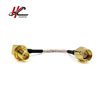 

quality right angle sma female jack to sma male plug coax RG-316