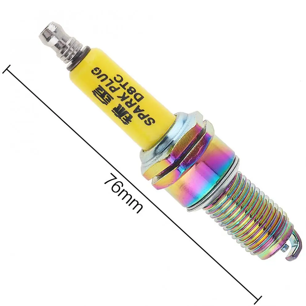 4 шт. D8TC мотоциклетные иридиевые насадки свечи зажигания с прозрачной пластиковой коробкой для CG 125cc 150cc 200cc 250cc