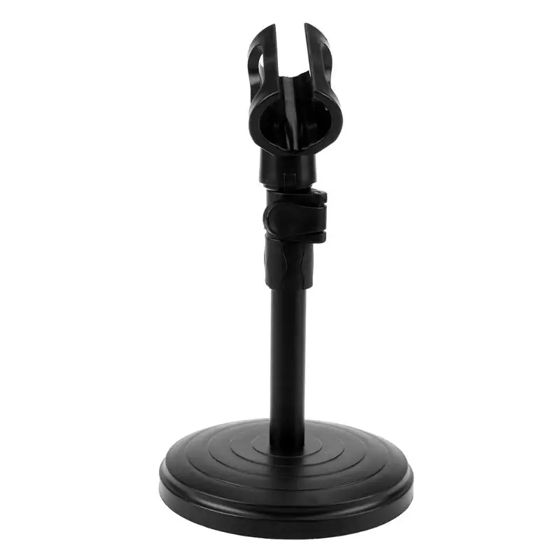 Складной настольный микрофонный стенд компьютерный Штатив для микрофона Регулируемый угол наклона складной держатель крепление база для микрофонов черный