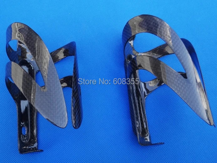 

Carbon glossy MTB Mountain Road bike bicycle water Bottle cage - 2 Pcs Cages BC18