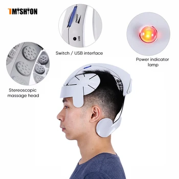 

Relaxation Treatment Head Massage Portable Electric Brain Relax Easy Acupuncture Points Therapy Hair Loss Head Stimulator Device
