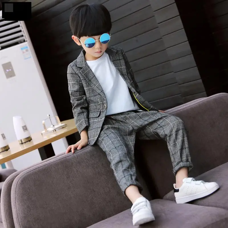 

Boys Sets Clothing Spring Sest Dress Baby Boy Suit 2019 Plaid Toddler Boys Clothing Set Spain Kids Clothes Children's 5 7 8 9 11