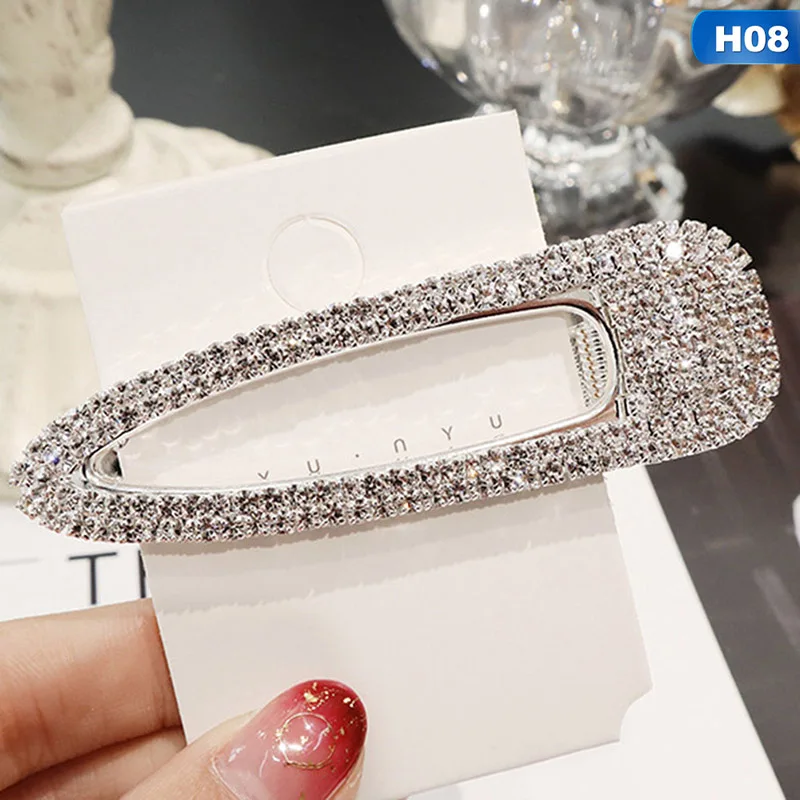 Новая мода флэш роскошный темперамент Полный алмаз кристалл жемчуг Элегантные женские заколки зажим шпилька для волос аксессуары