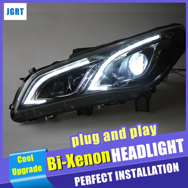 Автомобильный Стайлинг для hyundai Sonata фары- светодиодный головной свет LED DRL Объектив Двойной Луч ксеноновый комплект HID bi xenon объектива