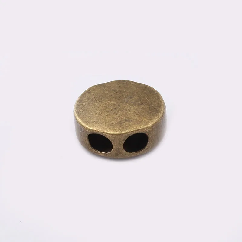 10 шт античное серебро/Бронзовый слайд Spacer подходят 4,5 мм круглого кожаного ремешка для ювелирных изделий DIY бусины, фурнитура для украшений