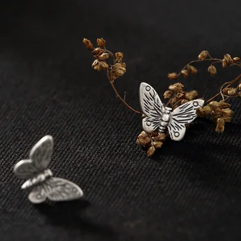 

2018 Time-limited Brinco One New S925 Pure Silver, Dumb Light, National Butterfly, Old Lady's Earrings, Earrings And Wholesale.