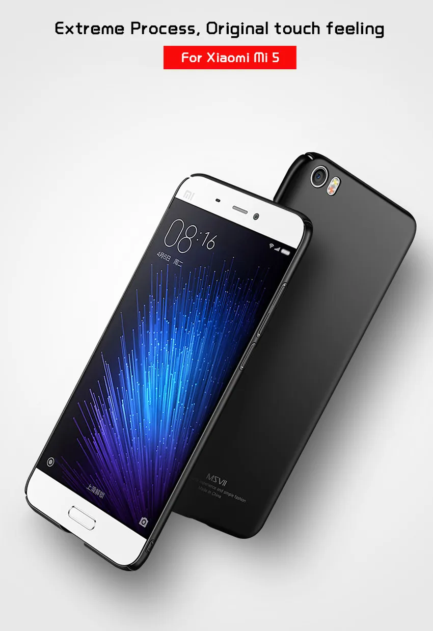 Xiaomi mi 5 Чехол Msvii матовый чехол для Xiaomi mi 5 S Pro Чехол Xio mi 5S mi 5x Жесткий Чехол для Xiaomi mi 5X mi 5 S Чехол s