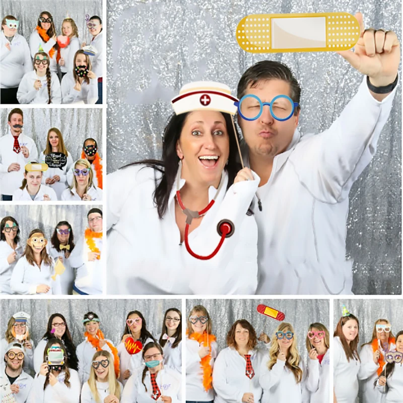 20pcs медицинская доктор и медсестра Photo Booth Реквизит декор для Хэллоуина вечеринки