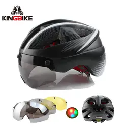KINGBIKE Ultra-light 250 г очки велосипедный шлем дороги на горном MTB велосипедные шлемы в-формы, велосипед шлем с шлем солнцезащитный козырек