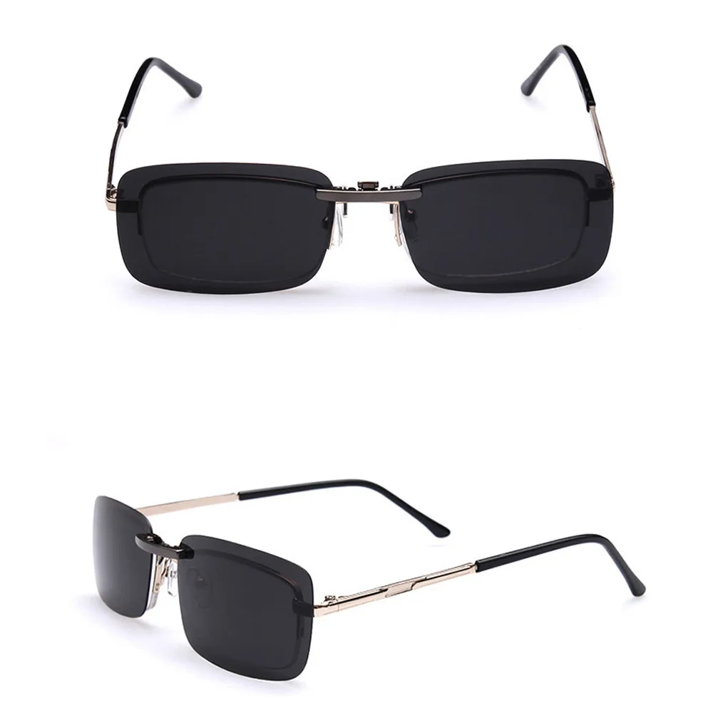 

Detachable Night Vision Lens Glasses Driving Metal Polarized Clip On Glasses Vintage Classic Polarized Windproof Sunglasses