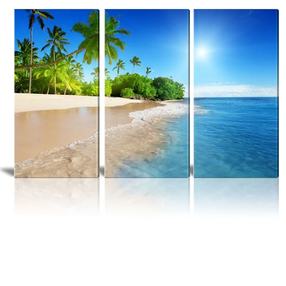 Get Affiche Artistique Imprime De Paysage 3 Panneaux Plage Tropicale Vagues De Mer Tableau Mural Decoration De La Maison Aliexpress For Free Get Wallpaper Affiche Artistique Imprime De Paysage 3 Panneaux Plage Tropicale Vagues De Mer Tableau Mural Decoration De La Maison Aliexpress For Android