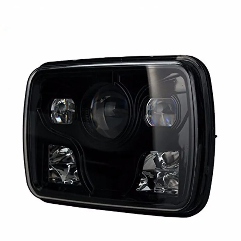 48W 4000LM CREE LED Headlight DOT Approved - Hi Lo - Black - Fits H6014, H6052, H6054, 6054 Sealed Beam Headlight