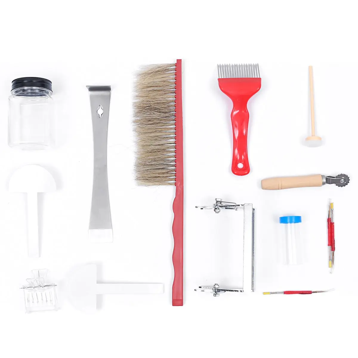 13 шт./компл. пчеловодческий Пчелка оборудование инструменты скребок из нержавеющей стали щетка улей вилка Садовые принадлежности профессиональная Пчеловодство набор инструментов