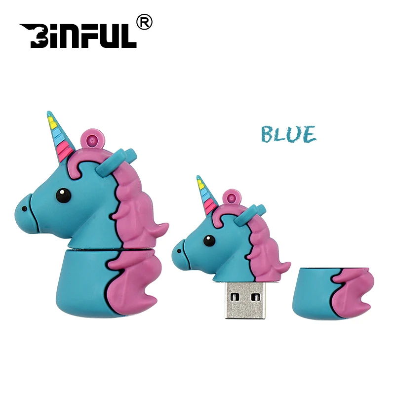 USB флеш-накопители Loving unicorn 4 ГБ 8 ГБ 16 ГБ флеш-накопитель 32 Гб 64 Гб usb флешка мини флеш-накопитель Флешка анимадо