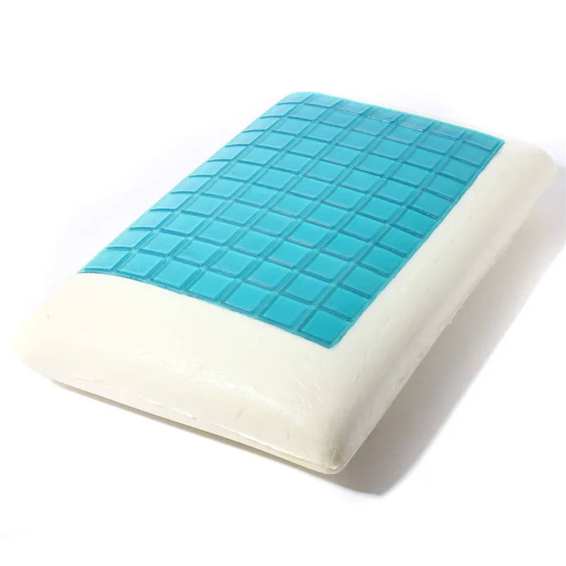 Slow rebound memory foam gel cool cooling pillow 50x30cm neck cervical protective healthcare pillows Travel Sports