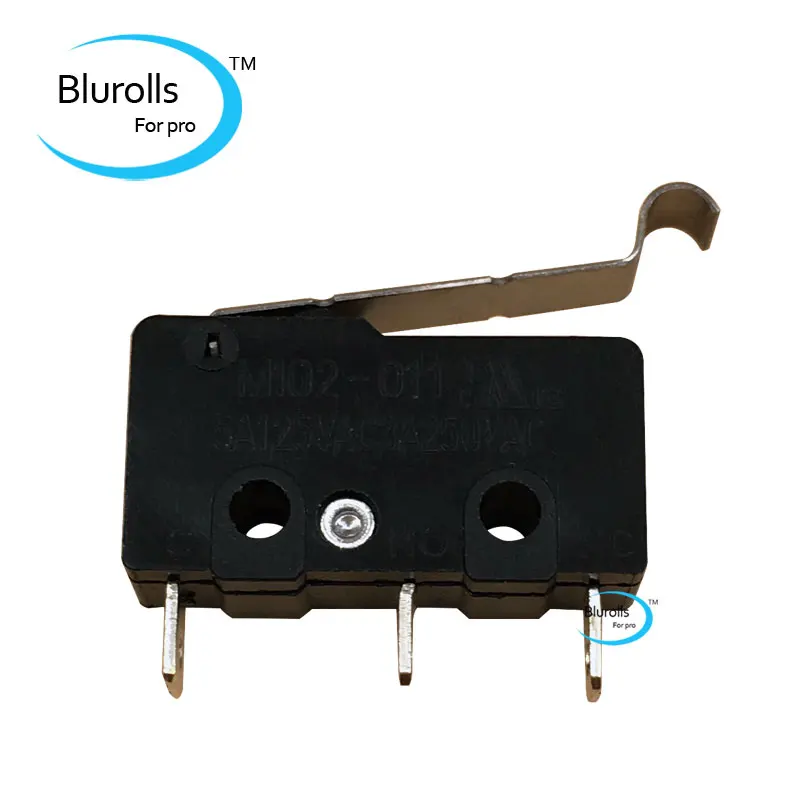 

10PCS Blurolls 3D Printer Limit Switch M102-11 5A 125v micro switch Endstop for Reprap Prusa i3, Kossel 3d printer