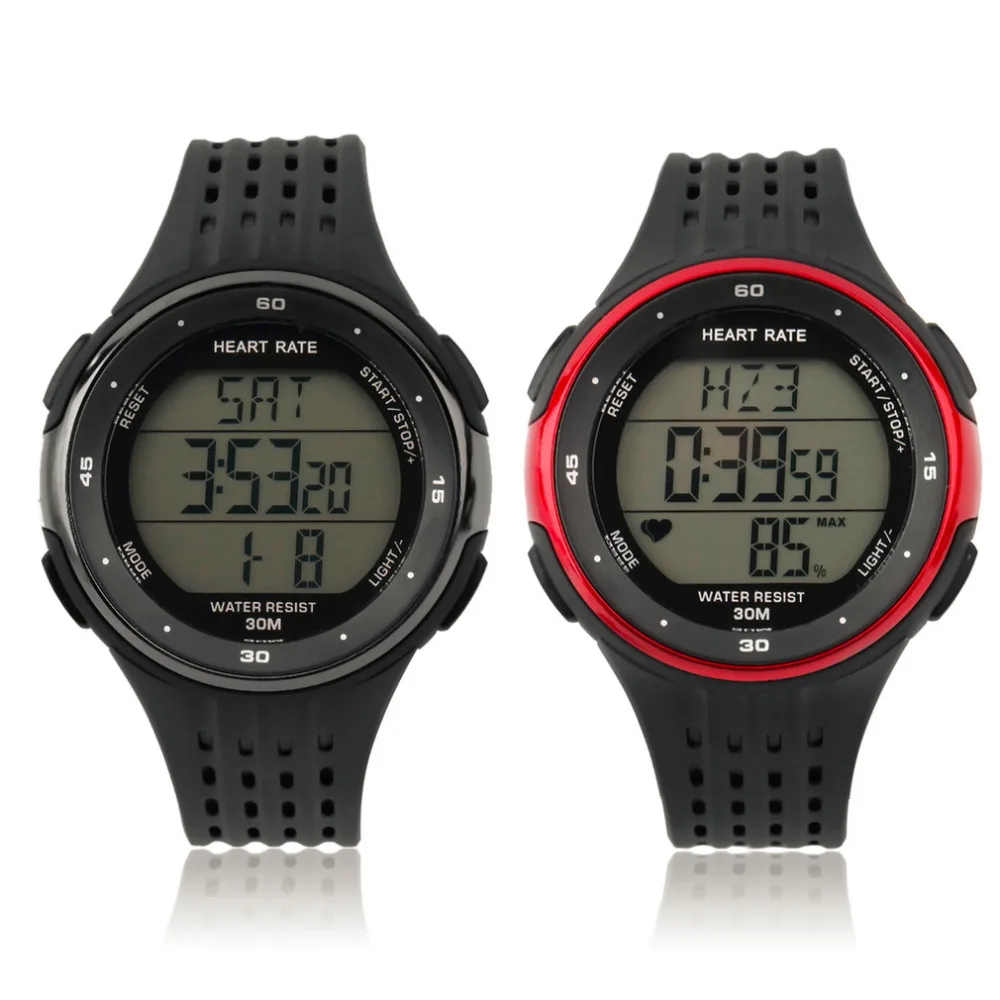 Hot Gym Fitness Wrist Watch Wireless Chest Strap Heart Rate Watches