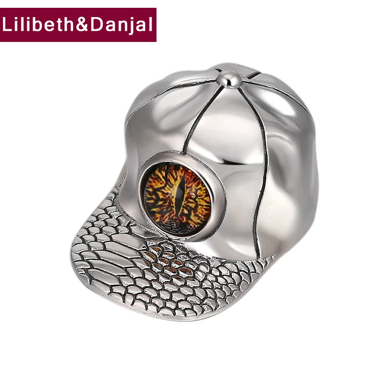 2019 Devil Eye Inlaid Natural Stone Creative Hat Pendant 100% 925 Sterling Silver Jewelry Men Women Crystal Necklace P14 | Украшения и