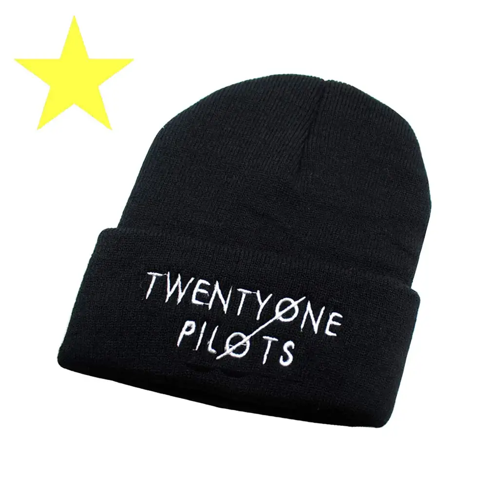 Giancomics Горячая Группа twenty one piloots шапка с вышивкой вязаная символ Embroid хлопок
