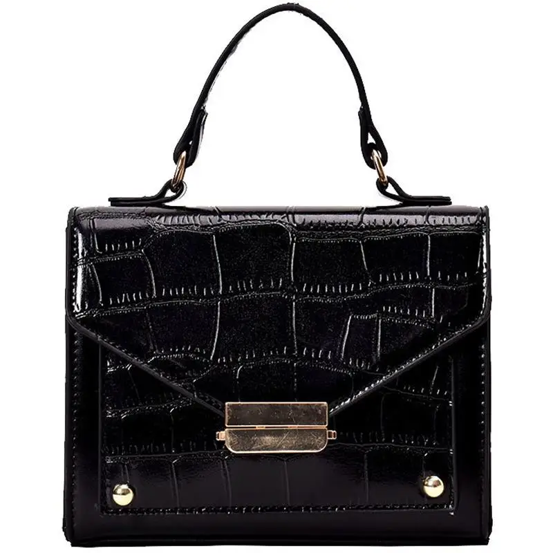 

JHD-Retro Fashion Pu Leather Bag With Ladies Stone Tote Bag 2019 Wallet Travel Handbag