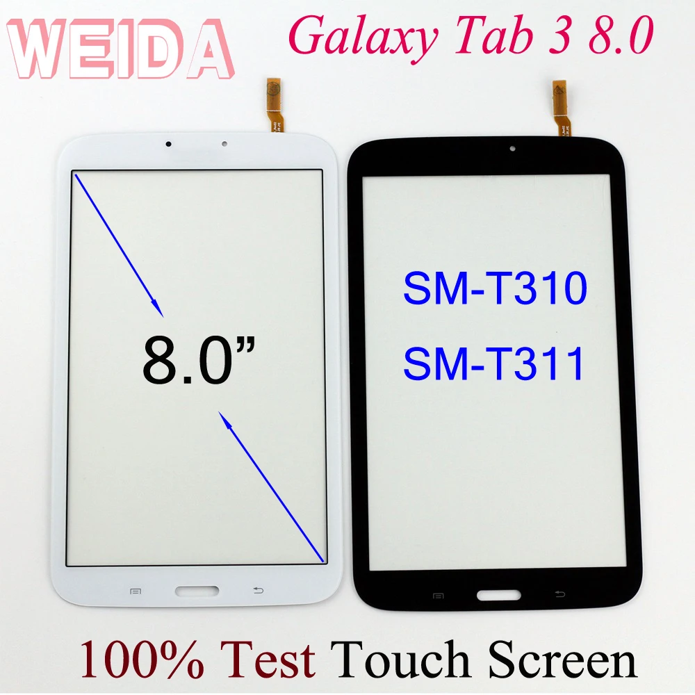 WEIDA сенсорный дигитайзер " для samsung Galaxy Tab 3 8,0 SM-T310 SM-T311 сенсорный экран без ЖК-дисплея