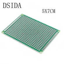 5 шт. 5x7 см 5*7 двухсторонний Прототип PCB diy универсальная печатная плата