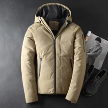 Зима, мужской пуховик, толстый, теплый, длинный рукав, мужской пуховик с капюшоном, черный, зеленый, серый, M, L, XL, 2XL, 3XL