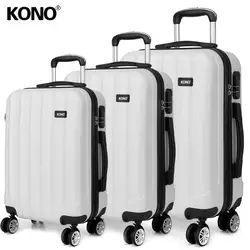 Коно чемодан для багажа носить на руке троллейбус случае сумки 4 вращающийся Спиннер Hard Shell АБС-пластик 20 "24" 28 "набор YD1773L