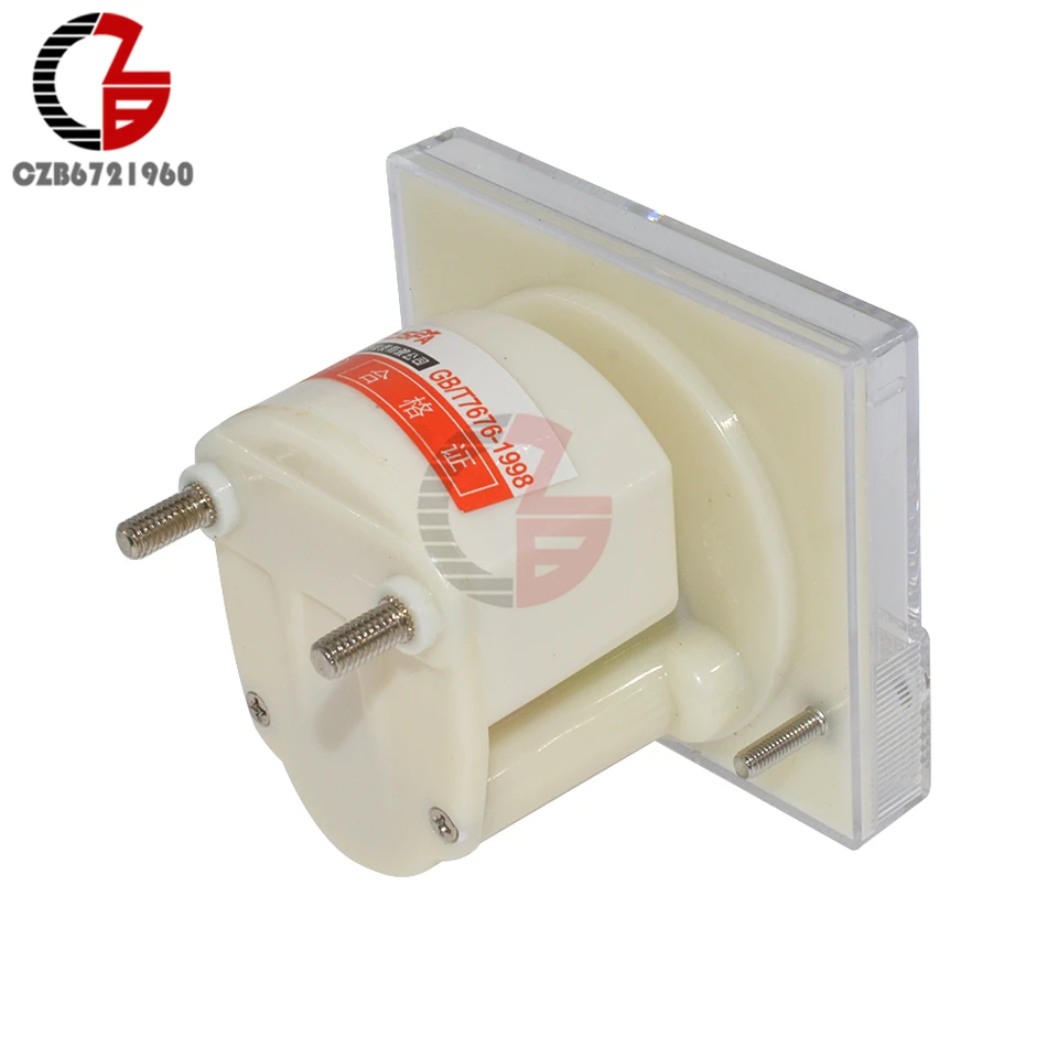 DC 10A GB//T7676-98 Analog Panel AMP Current Meter Ammeter Gauge 85C1 White 0-10A