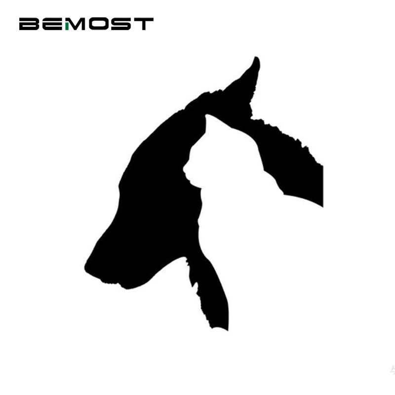 

BEMOST Car Styling Funny Cat Dog Silhouette Car Stickers Waterproof Decal Bumper Decoration Decals Auto Accessories 11*12.8cm