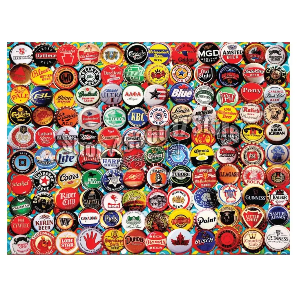 Beer Caps 5D Diy Алмазная картина вышивка крестиком мозаика напиток полный холст Стразы