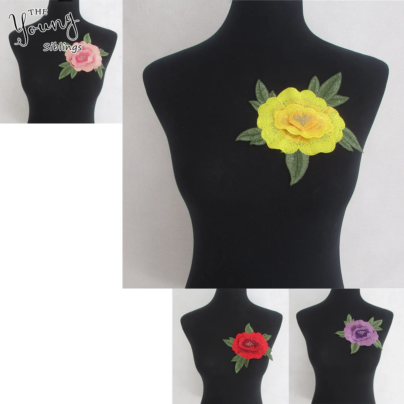 

New Arrival Embroidery Peony Flower Lace Collar Decorated Lace Neckline Sewing Accessories DIY Craft Clothing Scrapbooking