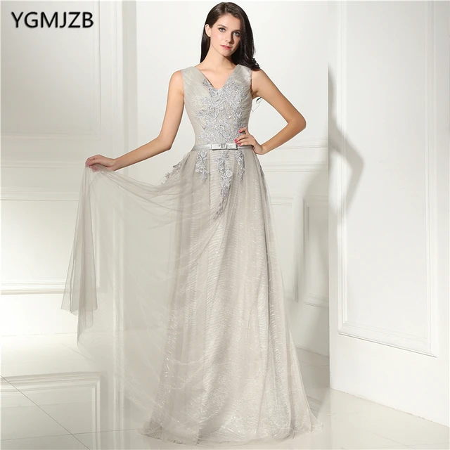A Line Dresses in Silver