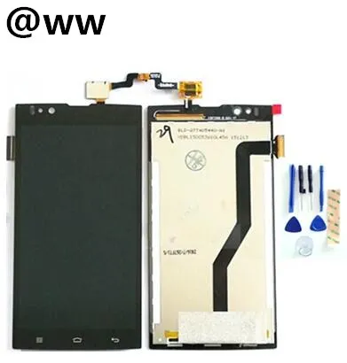 High Quality For Micromax Canvas Blaze Q414 LCD Display+Touch Screen Digitizer Assembly Replacement Part Black Color+Tape&Tool