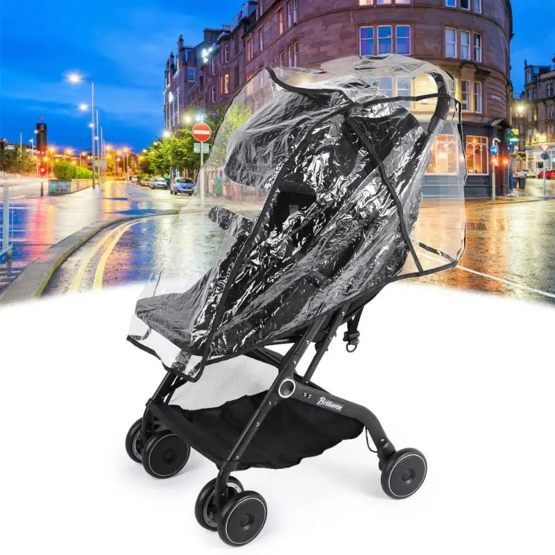 Baby Stroller Accessories Universal Rain Cover Mosquito Net Zipper Wind Dust Shield Waterproof Raincover for Pushchairs Supply baby stroller accessories desk	