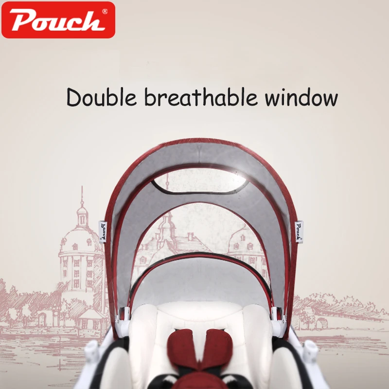 Детская коляска P37High landscape детская Kinderwagen Poussette складная прогулочная для