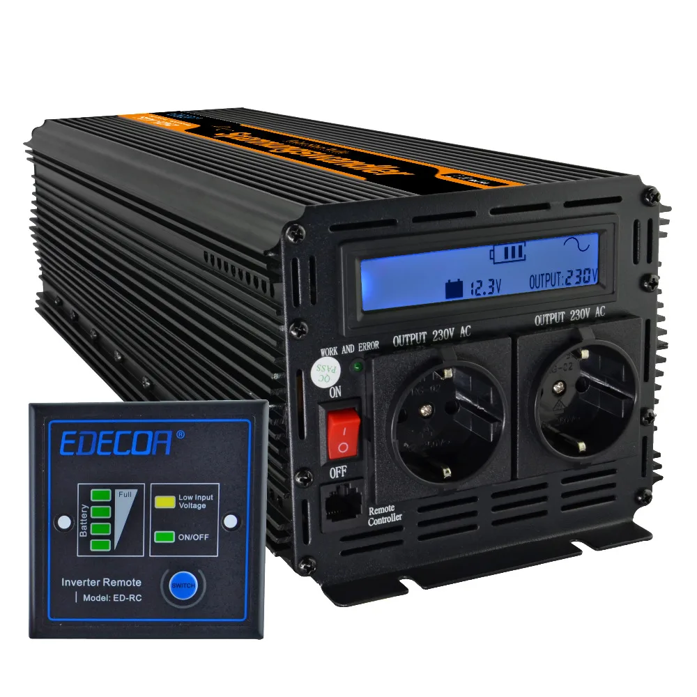2018 the latest pure sine wave inverter 12V/ 24V to 220v 230v 2500w