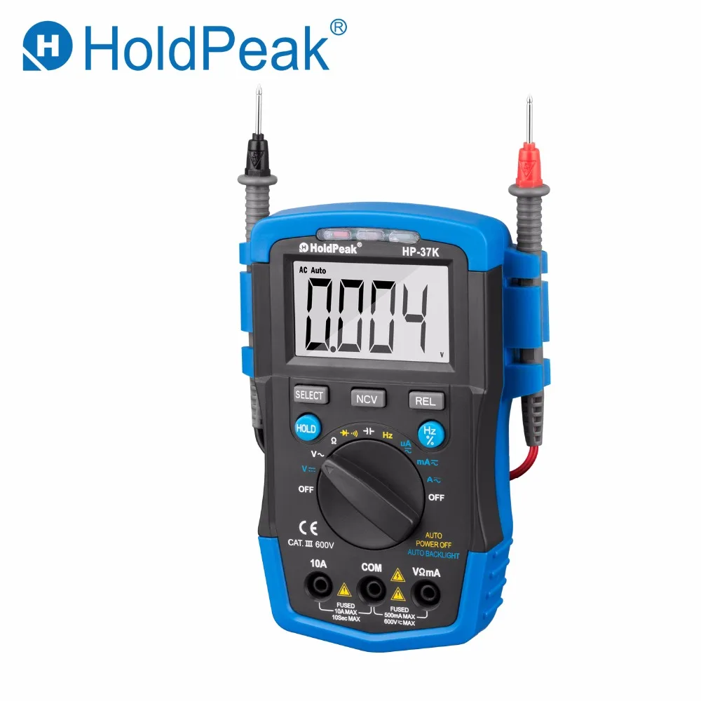 HoldPeak HP 37K Multimetro цифровой Auto Range Цифровой Мультиметр Сопротивление Емкость Частота
