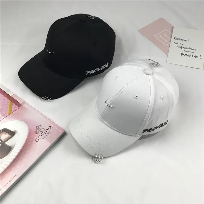 

New Pattern Star Jay Park Quan Zhilong With Fund Pin Ring Hoop Baseball Hat Men And Women Hip Hop Hats