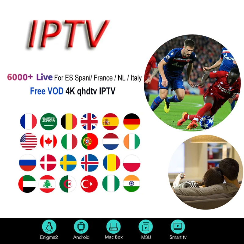 

IPTV Subscription europe french italian spain United States uk spanish sports iptv code M3U mag 4k HD free test